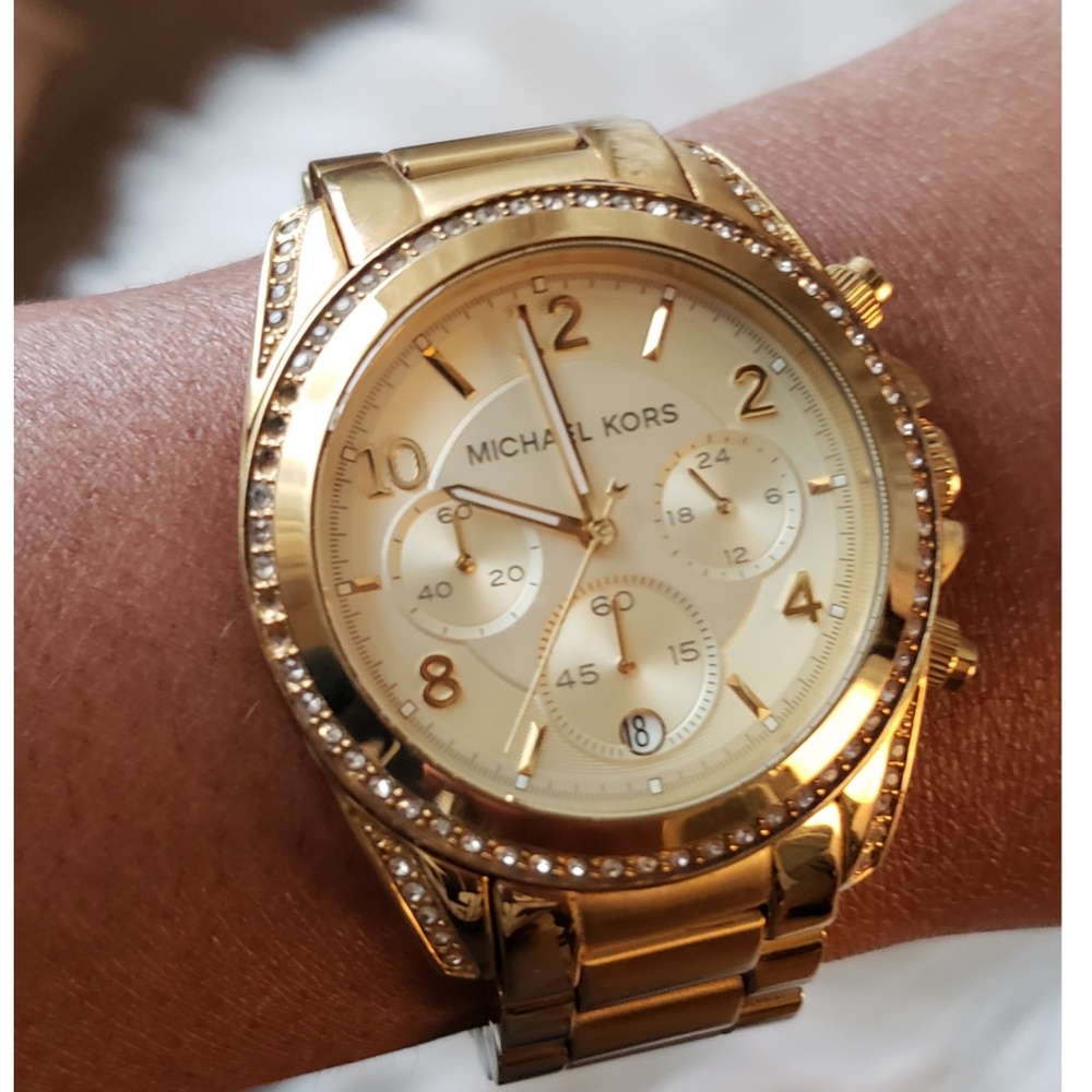 *Authentic* Michael Kors Crystal Studded Watch